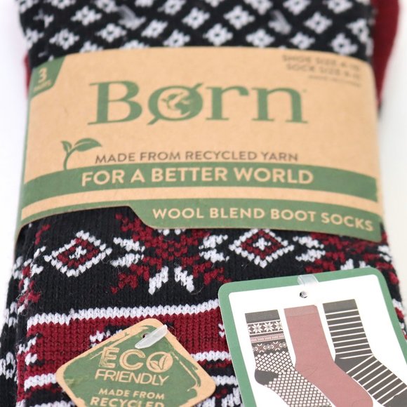 Born Wool Blend Boot 3 Pair Shoe Size 4-10 NIP - Picture 2 of 5